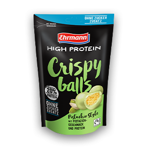 Ehrmann High Protein Crispy Balls Pistachio Style