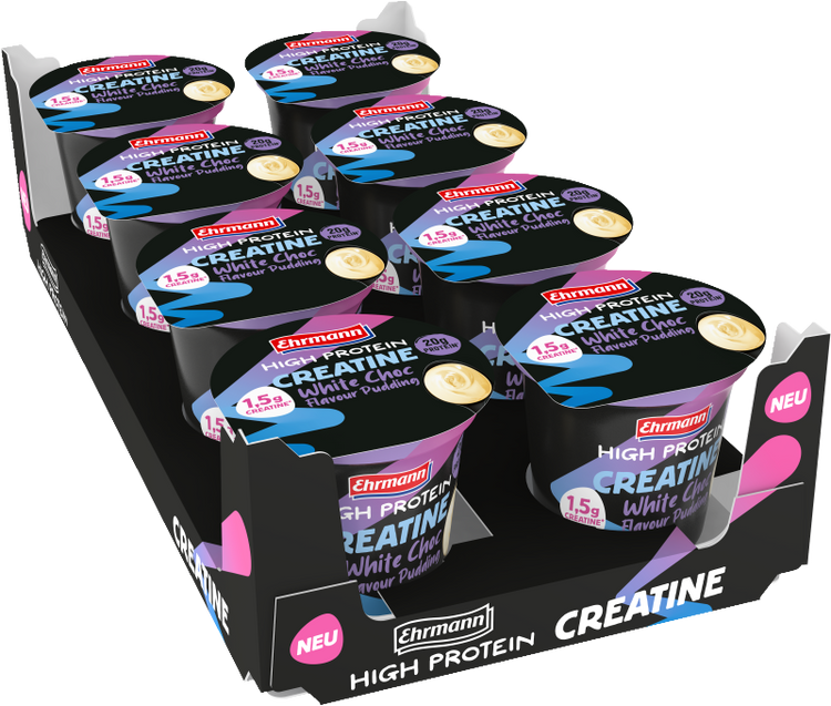 Ehrmann High Protein Creatine Pudding White Choc Flavour