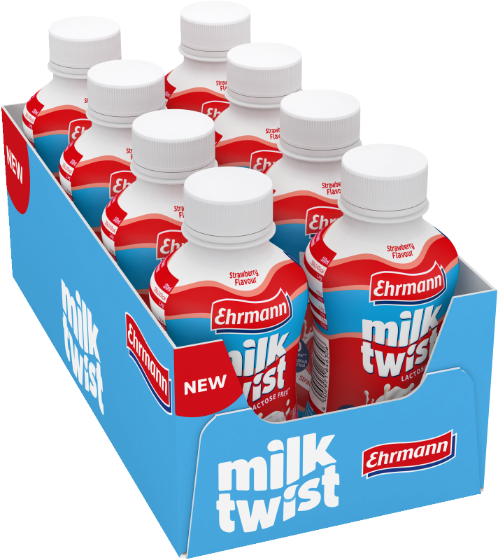 Ehrmann Milk Twist Erdbeer Geschmack