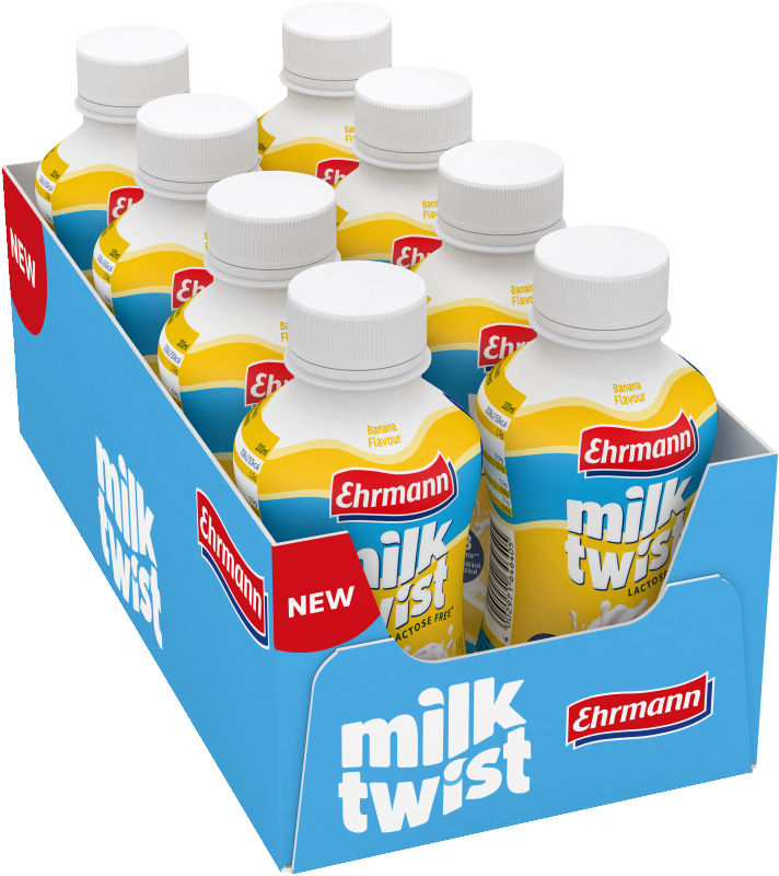 Ehrmann Milk Twist Bananen Geschmack