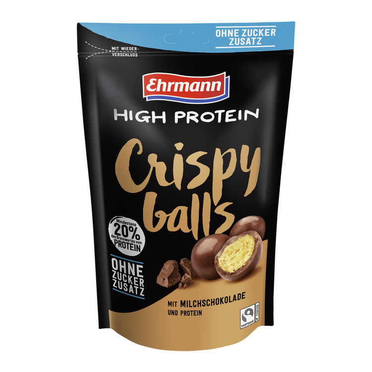 Ehrmann High Protein Crispy Balls Milchschokolade