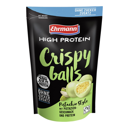 Ehrmann High Protein Crispy Balls Pistachio Style