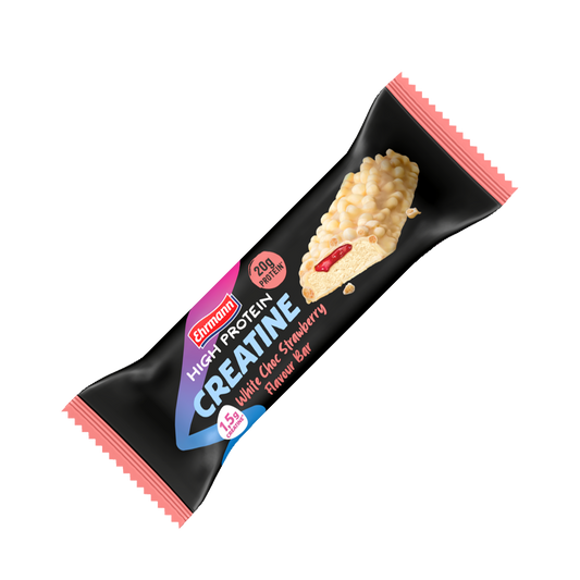 Ehrmann High Protein Creatine Bar White Choc Strawberry Flavour