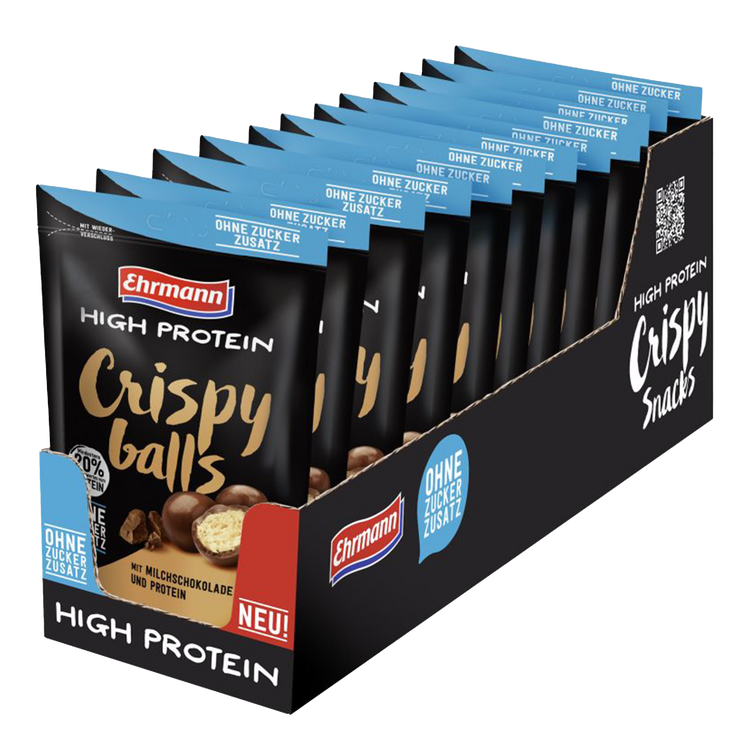Ehrmann High Protein Crispy Balls Milchschokolade