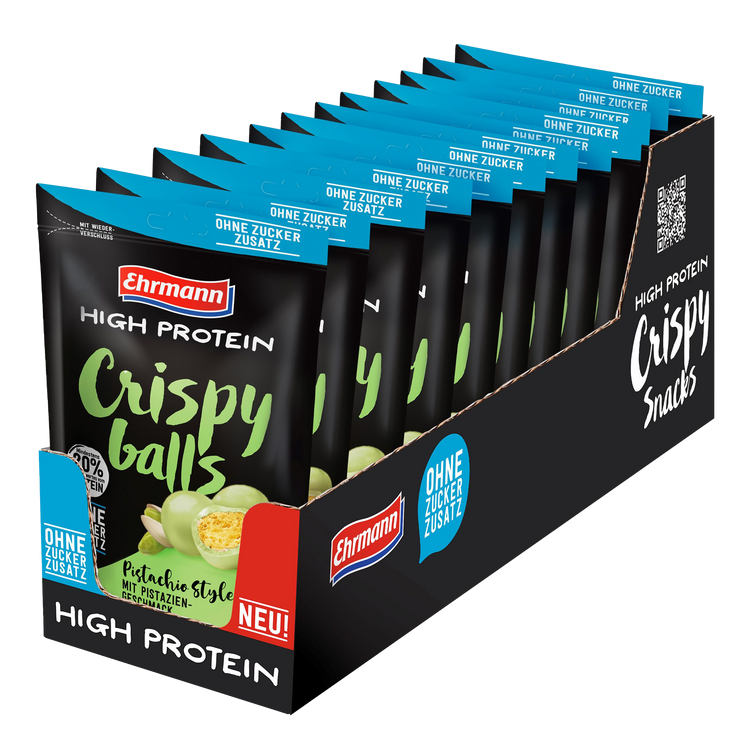 Ehrmann High Protein Crispy Balls Pistachio Style