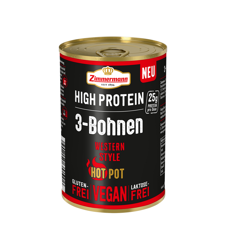High Protein 3-Bohnen Western Style