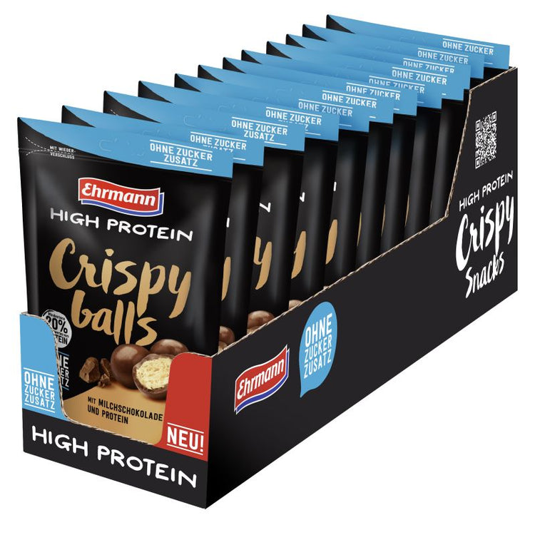 Ehrmann High Protein Crispy Balls Milchschokolade