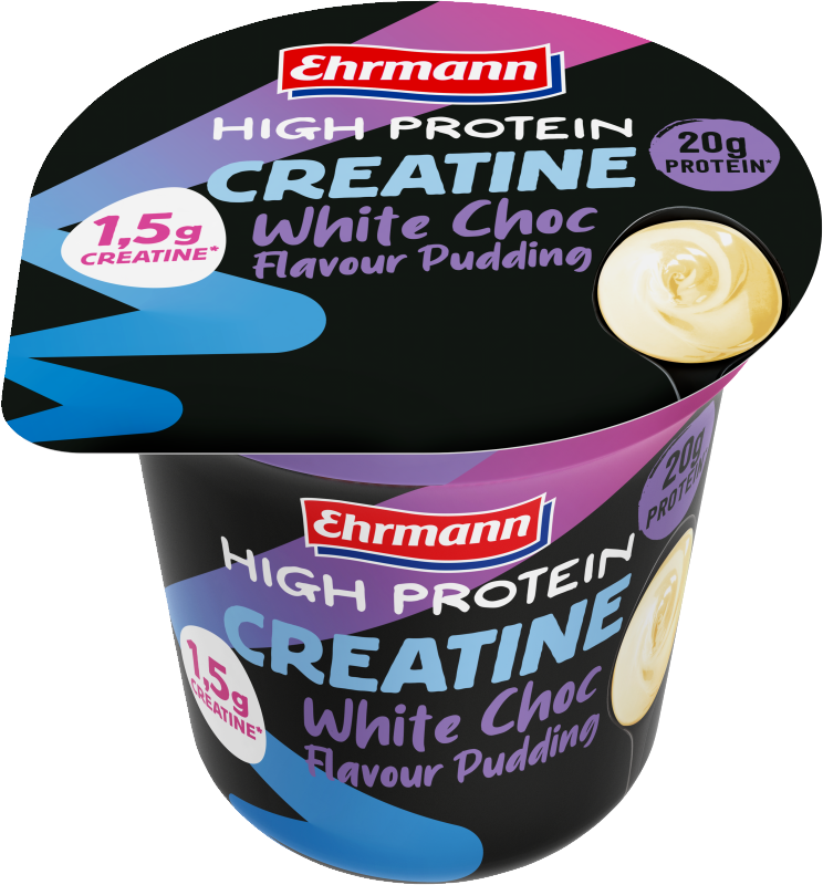 Ehrmann High Protein Creatine Pudding White Choc Flavour
