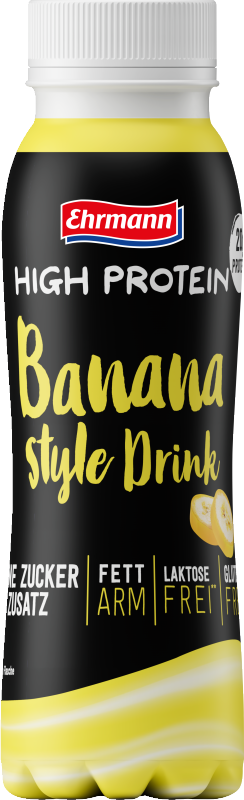 Ehrmann High Protein Banana Drink Ehrmann High Protein Drink 250ml_Banana Style